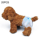 2 Packs/20 Pcs Pet Diapers For Dogs Pet Physiological Pants, Random Color Delivery, Size:L