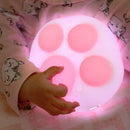 3D Cat Paw Silicone Night Light USB Charging LED Children Bedside Lamp
