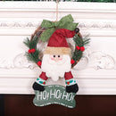 Christmas Decoration Wreath Doll Rattan Ring Shop Door Hanging(Old Man )