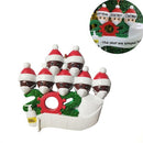2 PCS Family Christmas Decoration Pendant 2020 Snowman Isolation Survivor Mask Pendant, Specification:7 Heads(Black Man)