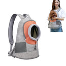 LDLC Chest Messenger Bag Pet Can Be Exposed Portable Breathable Backpack, Size:L(Orange)