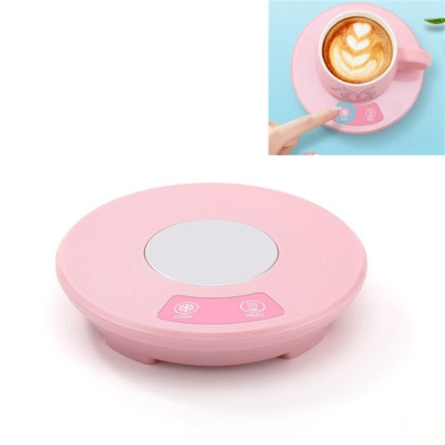 Fast Cooling Heating Pad USB Mini Portable Car Home Heating And Cooling Cup Coaster(Pink)