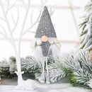 6 PCS Christmas Celebration Decorations Sequins Faceless Doll Hanging Pendant(Grey)