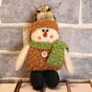 3 PCS Christmas Decoration Christmas Tree Plush Doll Small Pendant, Style:Gingbu(Snowman)
