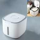 Rice Bucket Insect-Proof & Moisture-Proof Sealed Storage Box Household Rice Storage Box(Gray)