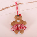 10 PCS Christmas Decoration Supplies Christmas Tree Felt Pendant(Cookie Girl )
