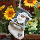3 PCS Christmas Decorations Thick Flannel Christmas Socks Gift Bag, Specification: Elderly