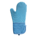Thickened Silicone Gloves Household Microwave Oven Anti-Scald Insulation Glove(Light blue)