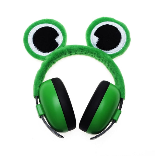 Animal Shape Baby Soundproof Earmuffs Baby Noise-Proof Earmuffs(Frog)