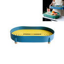 Drainage Household Tray Cosmetics Sundries Sorting Storage Rack(Sky Blue)