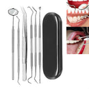 6 in 1 Black Box Stainless Steel Dental Tools Dental Care Tartar Tool Dentist Tool Set