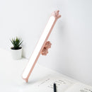 Cartoon Cat Student Dormitory LED Desk Lamp Desk Eye Protection Reading Lamp, Specification:Charging Stepless Dimming Model (Pink)