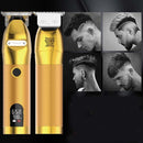 RESUXI Oil Head Hair Clipper USB LCD Display Professional Engraving Electric Hair Clipper Razor