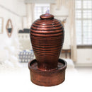 Flowing Water Fountain Decoration Indoor Desktop Humidifier, CN Plug(2155 Gold)