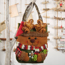 Christmas Decorations Lmitation Tree Bark Gift Bag(Elk)