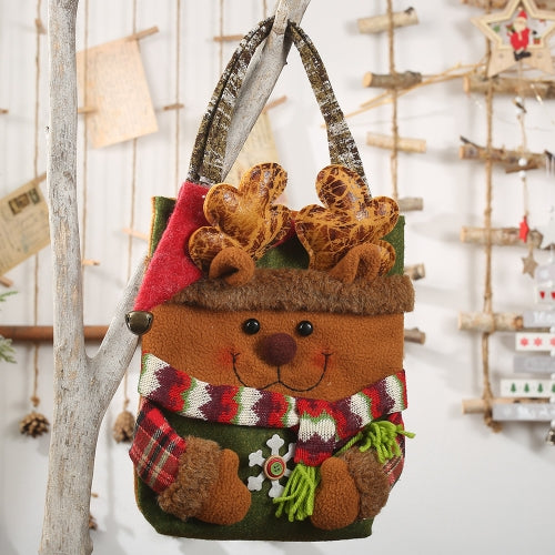 Christmas Decorations Lmitation Tree Bark Gift Bag(Elk)