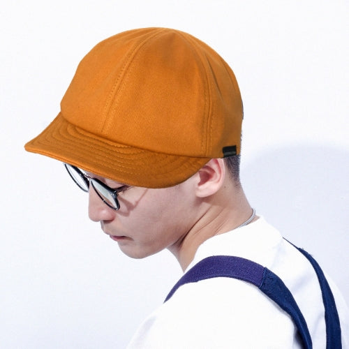 S231 Short Brim Hat Retro Overalls Baseball Cap with Drawstring, Size:One Size(Caramel Colour)