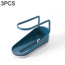 3 PCS Kitchen Racks Dishcloth Racks Multi-Layer Storage Sink Supplies(Navy Blue)