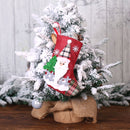2 PCS Christmas Decorations Medium Dolls Socks Gift Bags Christmas Tree Home Sccessories(The Elderly)