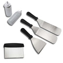 6 PCS/Set Outdoor Stainless Steel Barbecue Tool Set Tomato Sauce Bottle BBQ Grill Set