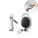 Outdoor Fishing Supplies Fishing Clamp Fishing Line Scissors Telescopic Keychain, Style:2 in 1 With Keychain