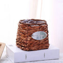 Grass Willow Wire Cattail Succulent Small Flower Basket Hand Woven Flower Basket, Style:G