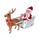 Christmas Gifts Santa Claus Elk Cart Electric Children Toys Holiday Decorations