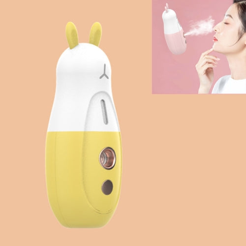 Nano Spray Water Replenishing Instrument USB Mini Portable Face Steaming Instrument(Yellow)