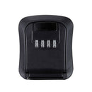 Wall-Mounted Key Code Box Construction Site Home Decoration Four-Digit Code Lock Key Box(Black)