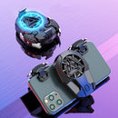 Z02 All-In-One Wind Cooling Mobile Phone Radiator Game Auxiliary Button Shooting Handle, Style:Radiator Set(Plug-in Model)