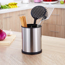 Stainless Steel Round Rotatable Chopsticks Cage Kitchen Tableware Storage Rack Chopstick Holder Drain Chopstick Holder