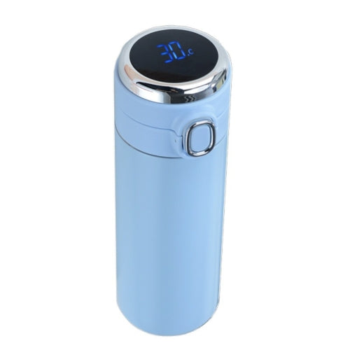 Smart Temperature Measurement Digital Display Stainless Steel Vacuum Flask Cup, Capacity:300ml(Light Blue)