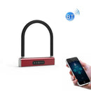 Bicycle Password U-Lock Smart Bluetooth Anti-Theft Padlock(Red)