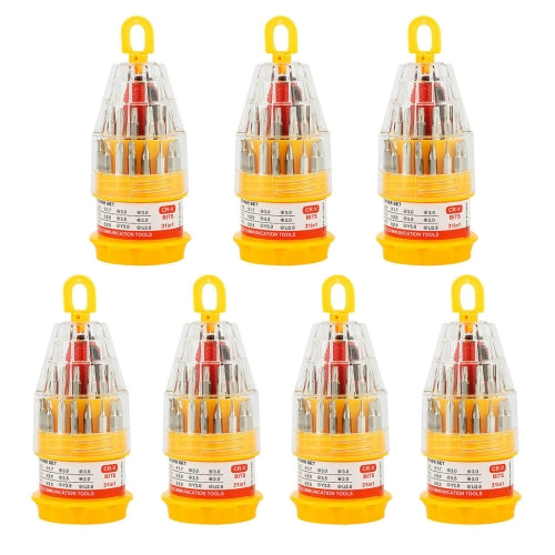 7 Sets Screwdriver Cross Mobile Phone Repair Tool Pagoda Screwdriver Multifunctional Screwdriver Set, Specification: 31 PCS In 1 Small