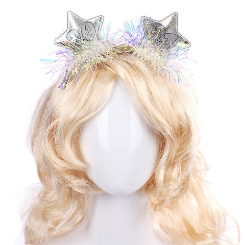 2 PCS New Year Headband Christmas Decoration Props Headdress Party Supplies