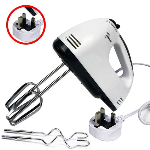 Whisk Electric Household Mini Whisk Baking Small Whipped Cream Machine, Specification:UK Plug+4 Stirring Rods