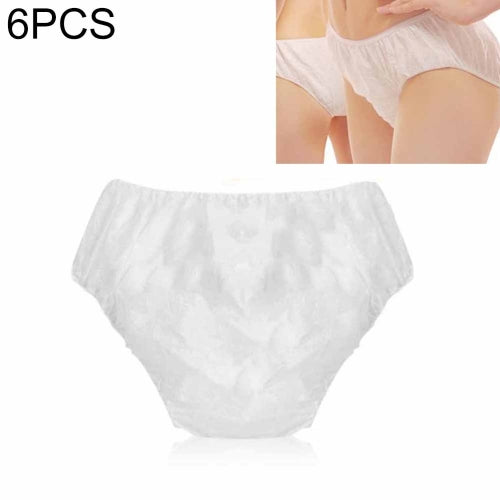 6 PCS Unisex Disposable Non-woven Underwear Adult Diapers, Specification:Front Double-leg Cuffs, Size:XL