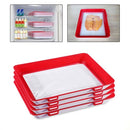 3 PCS Vacuum Fresh-Keeping Tray Refrigerator Clever Tray