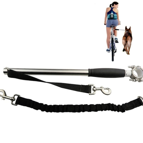 Bicycle Pet Traction Rope Leash with Spring Retractable