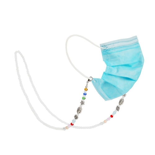 3 PCS Retro Color Beads Mixed Mask Anti-Lost Lanyard Hanging Glasses Chain