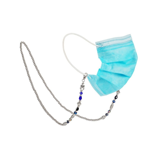 4 PCS Mask Anti-Lost Lanyard Round Beads Retro Mask Lanyard Colorful Bead Necklace Chain