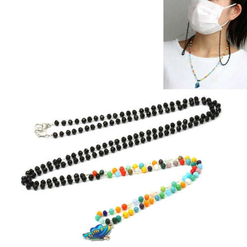 3 PC Jewelry Bead Chain Butterfly Pendant Mask Anti-Drop Lanyard Necklace Glasses Chain