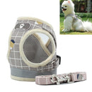 Reflective & Breathable Vest Traction Rope Pet Chest Leash, Size:S(Khaki)