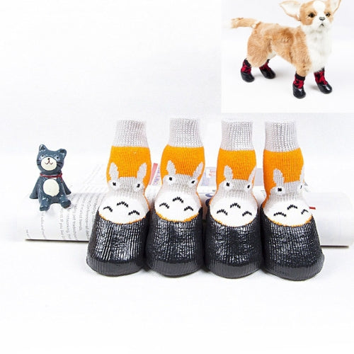 Pet Socks Shoes Cat Dog Non-Slip Waterproof Socks, Size: Number 0(Bee)