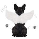 Pet Christmas Halloween Feather Wings Devil And Angel Holiday Makeup, Specification: L(White)