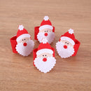 10 PCS Santa Napkin Ring Non-Woven Napkin Set Christmas Decoration Hotel Napkin Button