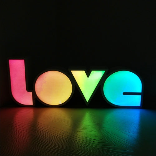 LED Letter Light Box Conjoined LOVE Shape Decoration Lamp(Light Box 2)