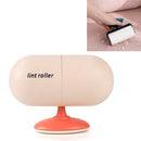 Capsule Tearable Cleaning Hair Removal Device Home Office Portable Hair Sticking Device, Specification: Sticking Device + 10 Roller(Tangerine)