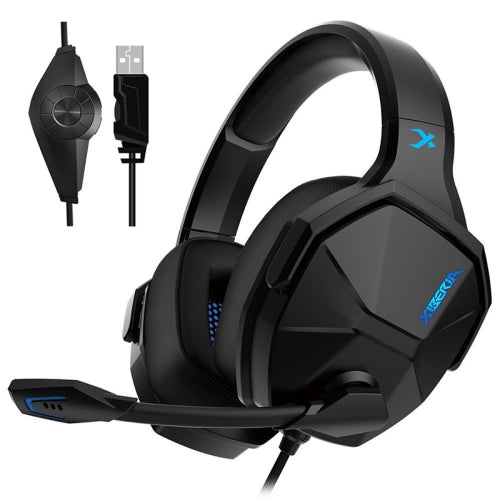 XIBERIA V13 Wired USB Computer Mobile Game Headset with Microphone, Cabel Length: 2.2m(USB Computer Version)