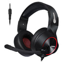 NUBWO N11 Gaming Subwoofer Headphone with Mic, Style:Single 3.5mm(Black and Red )